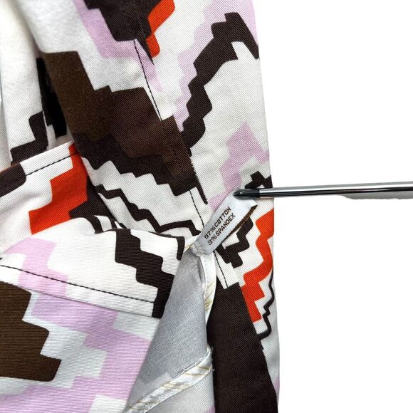 Walter Baker Jacket Lightweight Collared Belted 5 Button Multi Color Women Sz 0 - Picture 4 of 6